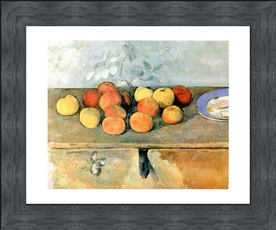 Framed Framed Mele E Biscotti - Paul Cezanne