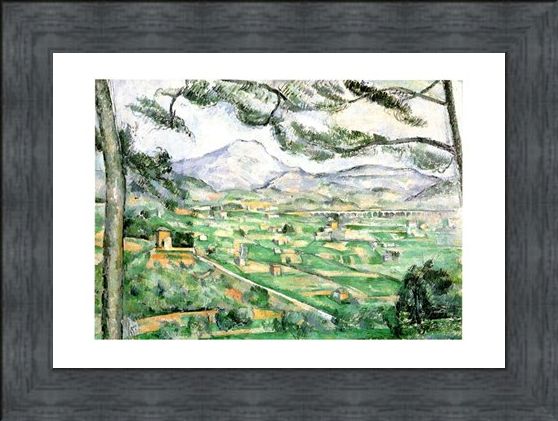 Framed Framed La Montagna Di Sainte-Victoire - Paul Cezanne