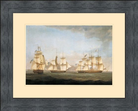Framed Framed The Ship 'Shannon' - Antonio Jacobsen