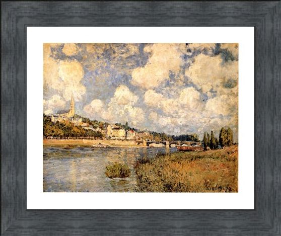 Framed Framed Sainte Cloud - Alfred Sisley