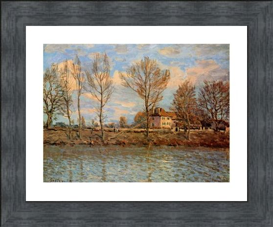 Framed Framed L'Ile De La Grand Jatte - Alfred Sisley