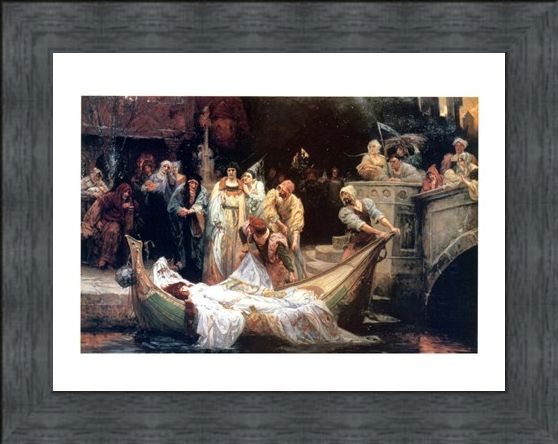 Framed Framed The Lady Of Shalott - G E Robertson
