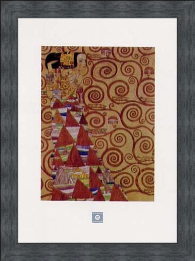 Framed Framed Stoclet Frieze, Expectation, 1905-09 - Gustav Klimt
