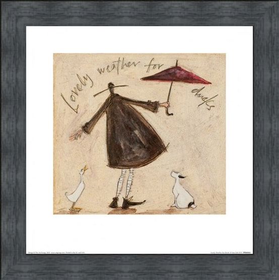 Framed Framed Lovely Weather for Ducks - Sam Toft