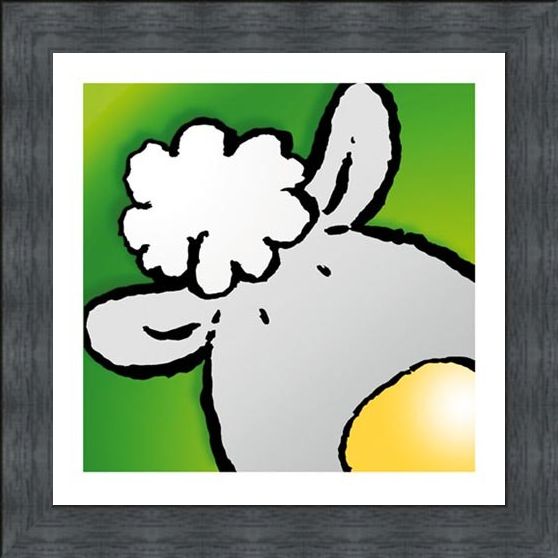 Framed Framed Sheep - Jean Paul