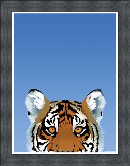 Framed Framed Tiger - Inquisitive Creatures
