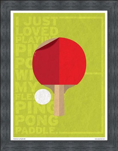 Framed Framed Minimal Movies: Forrest Gump - I Just Loved Playing Ping Pong
