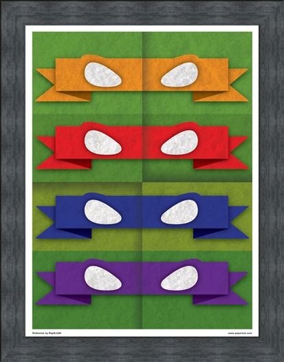 Framed Framed Minimal Movies: Teenage Mutant Ninja Turtles - Eye Masks