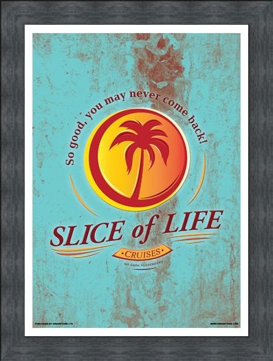 Framed Framed Slice Of Life Cruises Mini Poster - Inspired By Dexter
