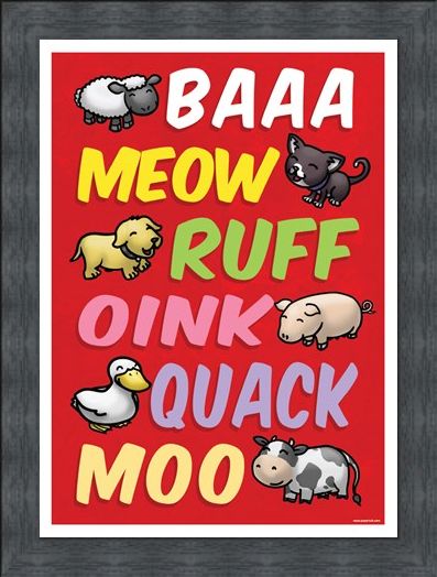 Framed Framed Animal Sounds - Cute Animal Language