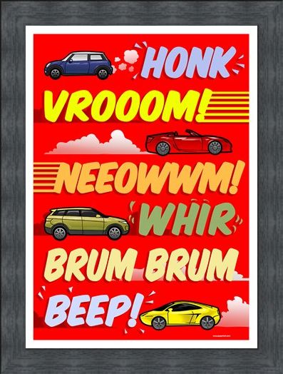 Framed Framed Car Noises - Brum Brum