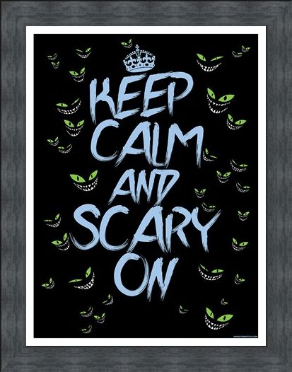 Framed Framed Keep Calm & Scary On Mini Poster - Keep Calm