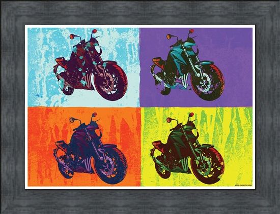 Framed Framed Sixties Chopper - Multicolour Motorcycles