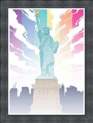 Framed Framed Lady Liberty - Pride