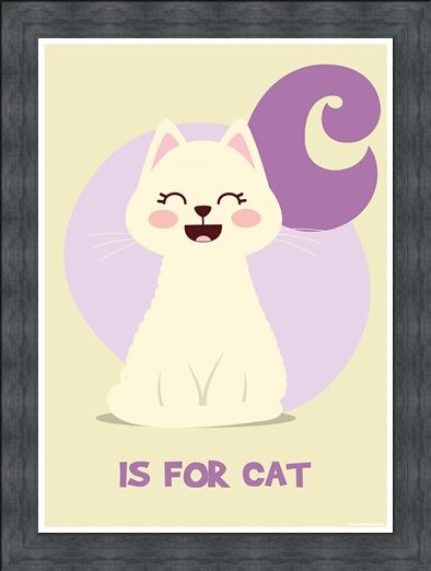 Framed Framed C...is for Cat - Animal Alphabet