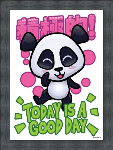 Framed Framed Today Is A Good - Handa Panda