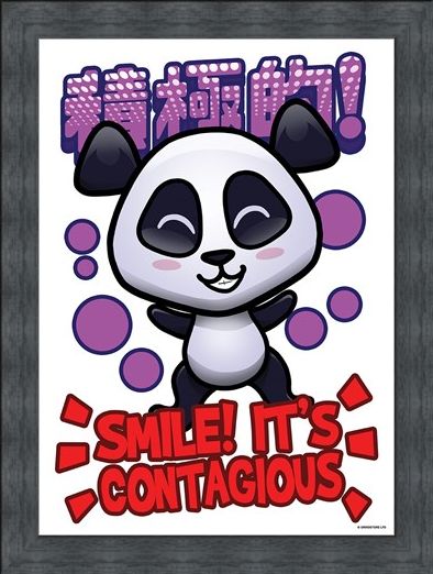 Framed Framed Smile! - Handa Panda