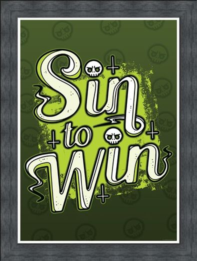 Framed Framed Sin To Win - Quirky