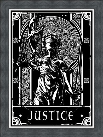 Framed Framed Justice - Deadly Tarot