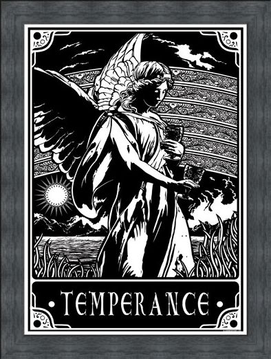 Framed Framed Temperance - Deadly Tarot