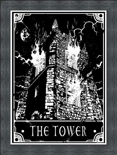 Framed Framed The Tower - Deadly Tarot