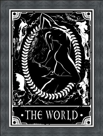 Framed Framed The World - Deadly Tarot