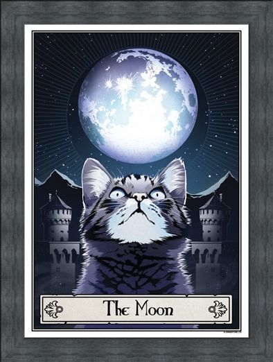 Framed Framed The Moon - Deadly Tarot Felis