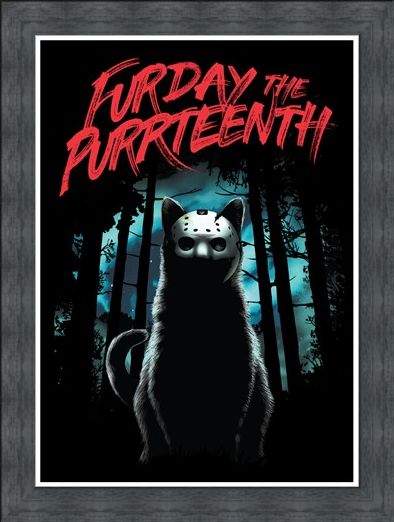 Framed Framed Furday The Purrteenth - Masked Moggie