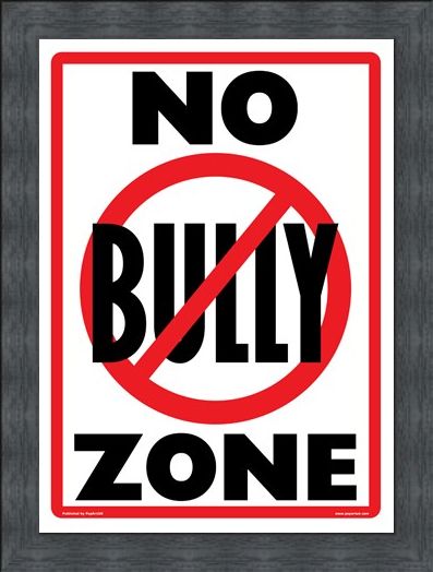 Framed Framed No Bully Zone - Playground Rules