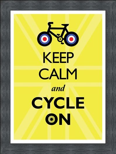 Framed Framed Keep Calm & Cycle On - Keep Calm & Carry On