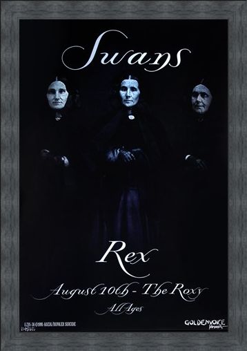 Framed Framed Swans at the Roxy - Frank Kozik