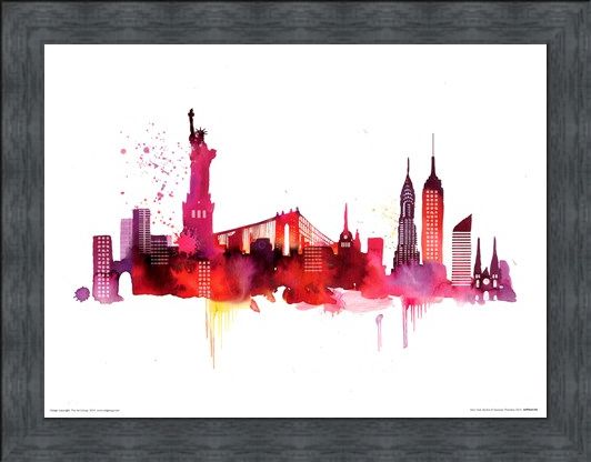 Framed Framed New York Skyline - Summer Thornton