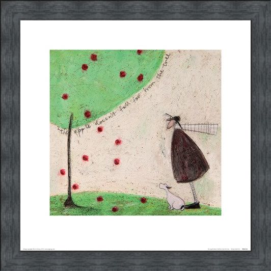 Framed Framed The Apple Doesn't Fall Far From The Tree - Sam Toft