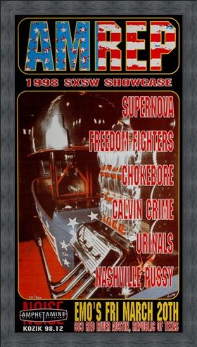 Framed Framed AM REP 1998 SXSW Showcase - Frank Kozik