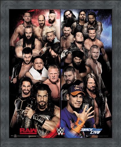 Framed Framed Raw VS Smackdown - WWE