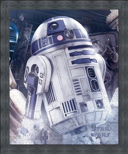 Framed Framed R2-D2 Droid - Star Wars The Last Jedi