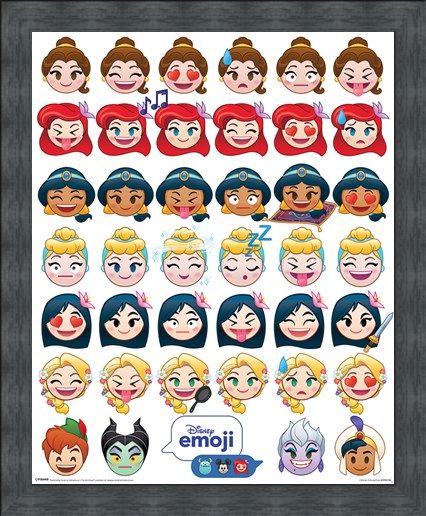 Framed Framed A Happy Ending - Disney Emoji Princess