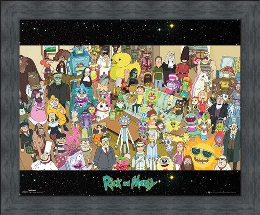 Framed Framed Cast - Rick and Morty