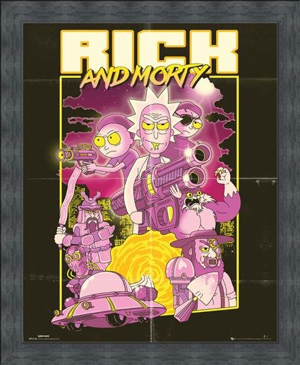 Framed Framed Action Movie - Rick and Morty