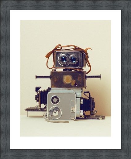 Framed Framed Robot Hair - Ian Winstanley