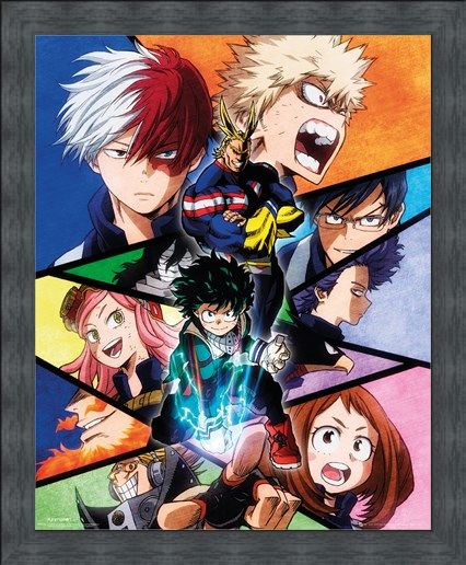 Framed Framed My Hero Academia Group - Quirk