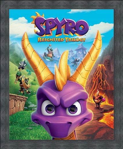 Framed Framed Game Cover Art - Spyro