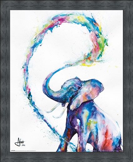 Framed Framed Elephant - Marc Allante