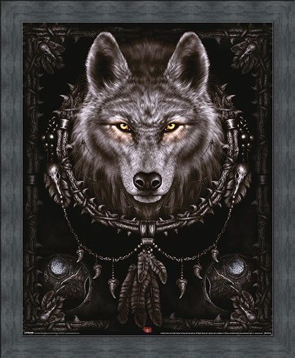 Framed Framed Wolf Dreams - Spiral
