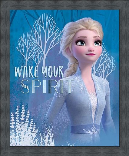 Framed Framed Wake Your Spirit Elsa - Frozen 2