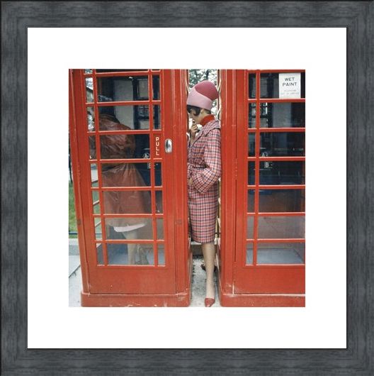 Framed Framed Phone Box - London 1963