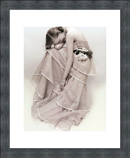 Framed Framed Tiered Evening Dress, March 1951 - Norman Parkinson