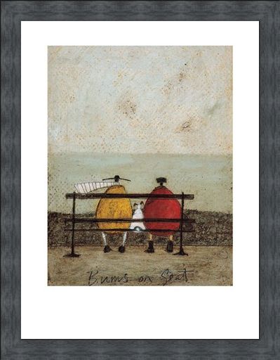 Framed Framed Bums on Seat - Sam Toft