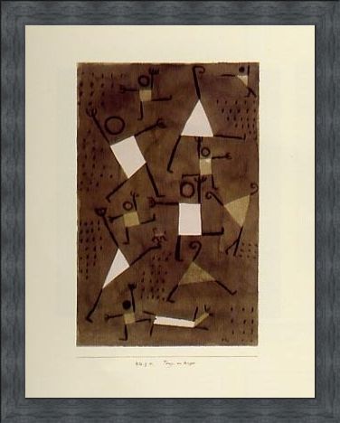 Framed Framed Dancing From Fear - Paul Klee