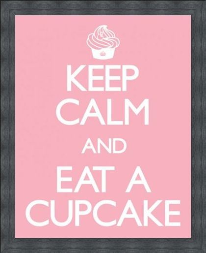 Framed Framed Keep Calm and Eat a Cupcake - Keep Calm and Carry On